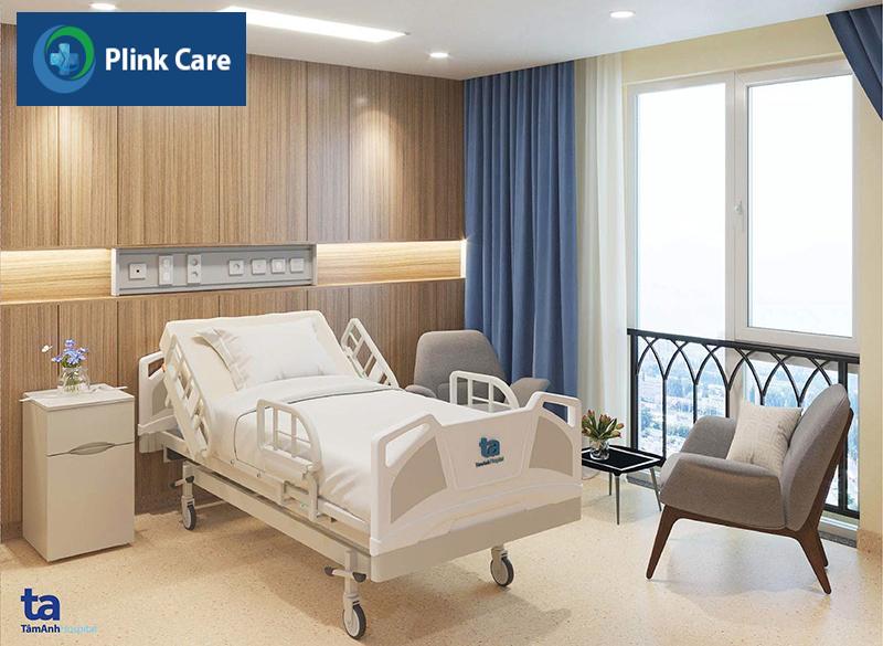 Giường bệnh tại phòng nội trú Tâm Anh