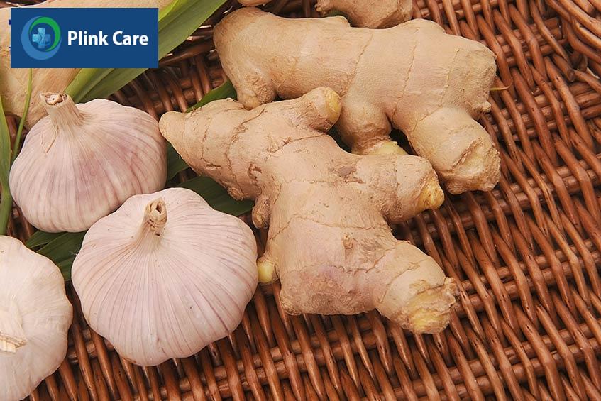 gừng tỏi chứa chất chống viêm