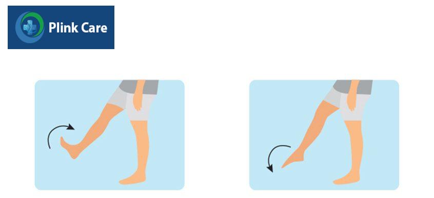 gập và uốn cong bàn chân