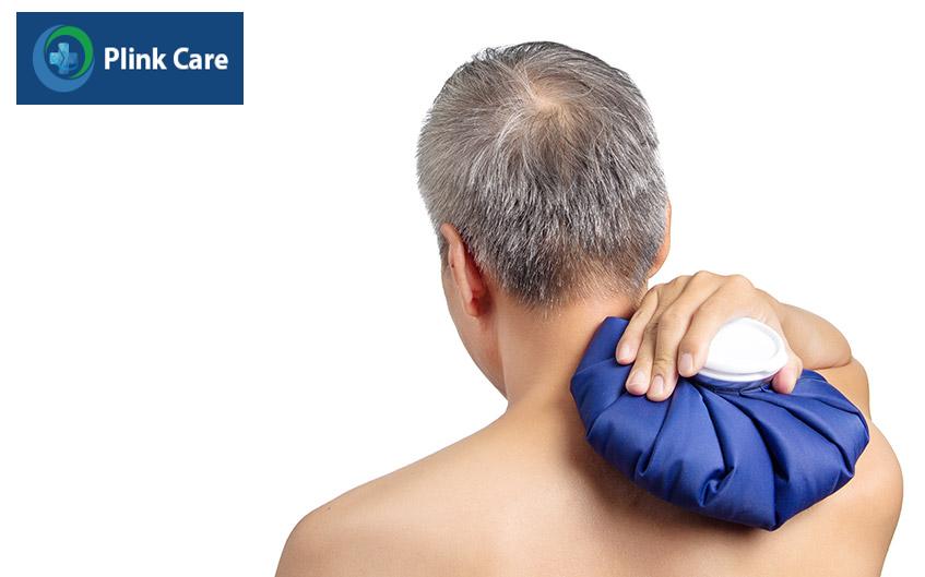 chườm nóng hoặc lạnh
