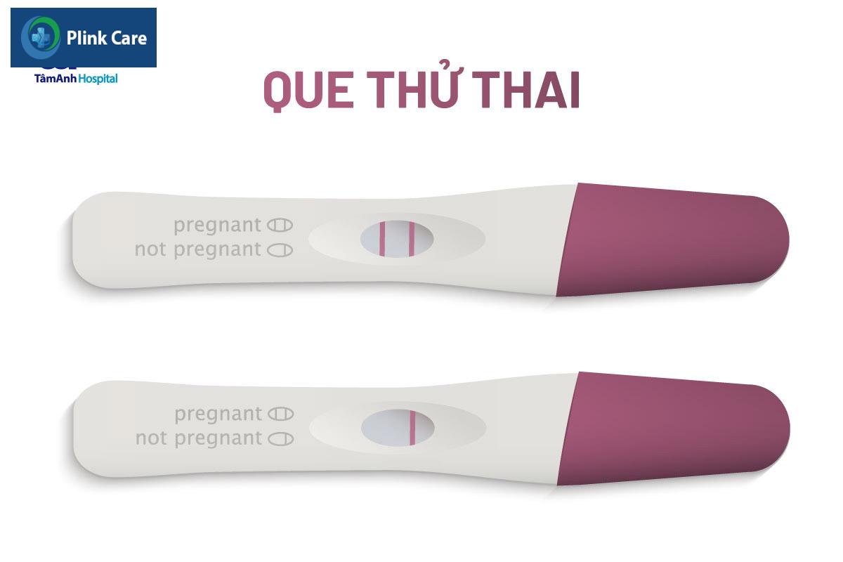 kết quả sau khi thử que