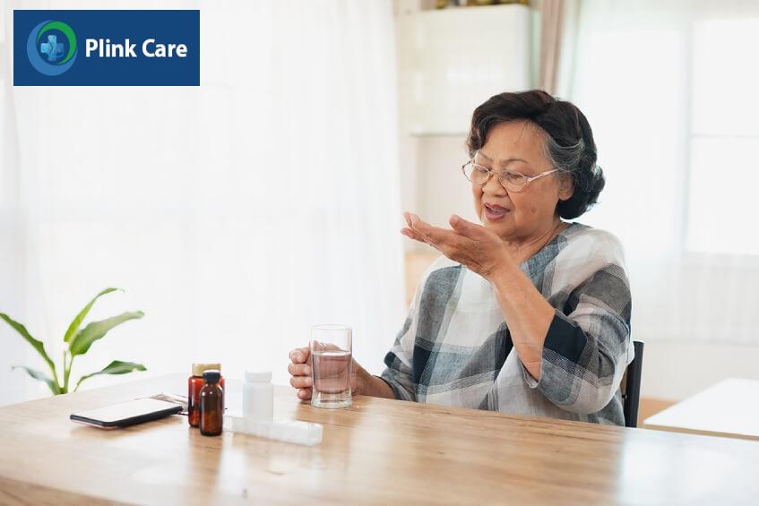 bệnh nhân parkinson uống thuốc