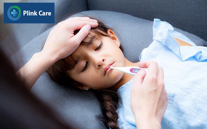 Trẻ bị sốt có nhiệt độ có thể cao hơn bình thường