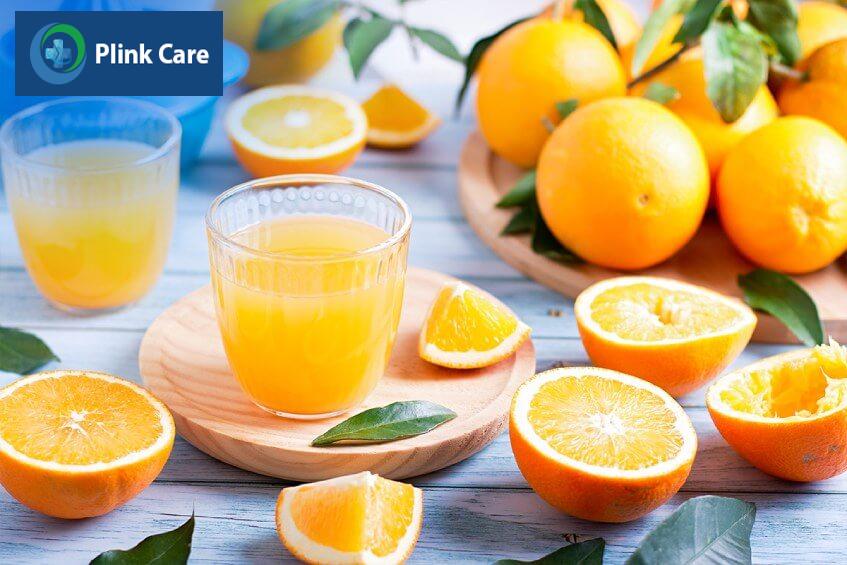 uống nước cam khi thiếu máu não