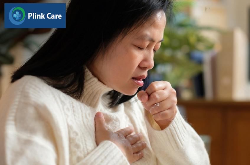 Viêm phế quản gây ho, đau tức ngực giữa, khó thở