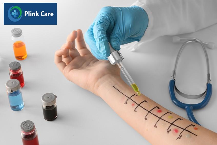 Hình ảnh test lẩy da (prick test)