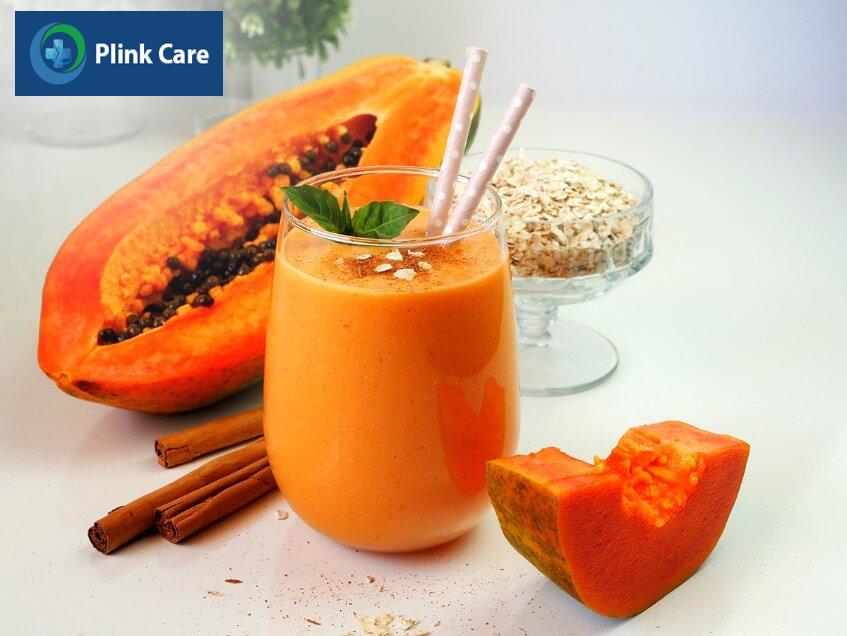thiếu máu não nên uống sinh tố đu đủ
