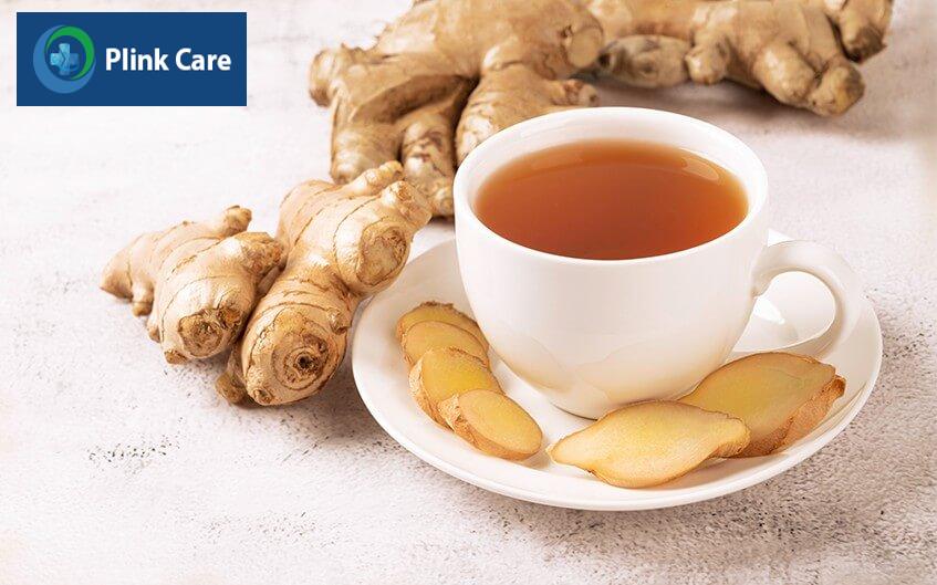 uống trà gừng cách trị chóng mặt tại nhà
