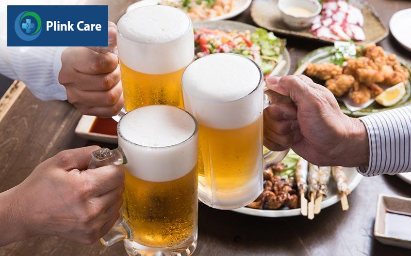 bia rượu có nồng độ purine cao