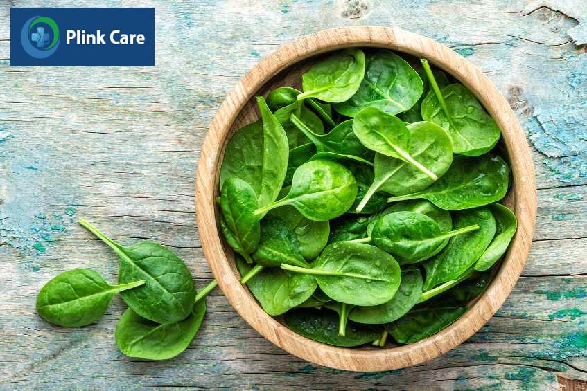 Cải bó xôi chứa vitamin và sắt cho người thiếu máu