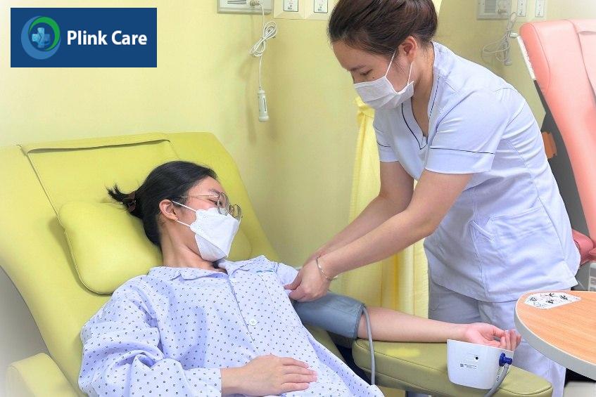 truyền hóa chất tại khoa ung bướu