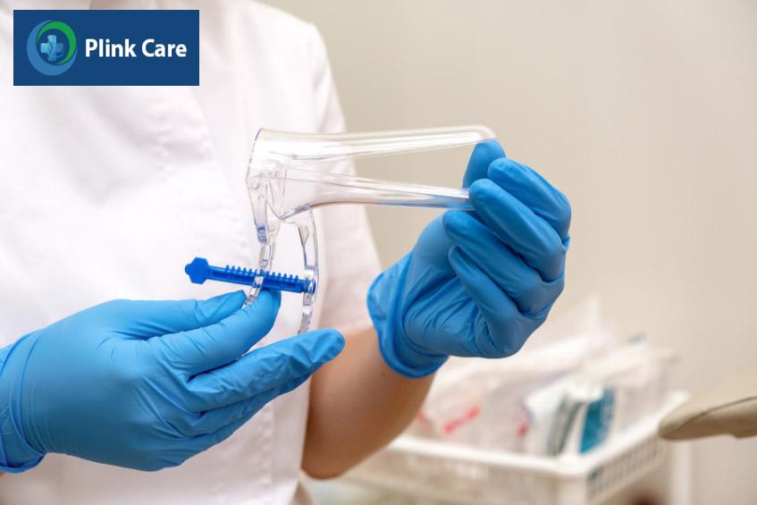 mỏ vịt khám phụ khoa được làm từ nhựa