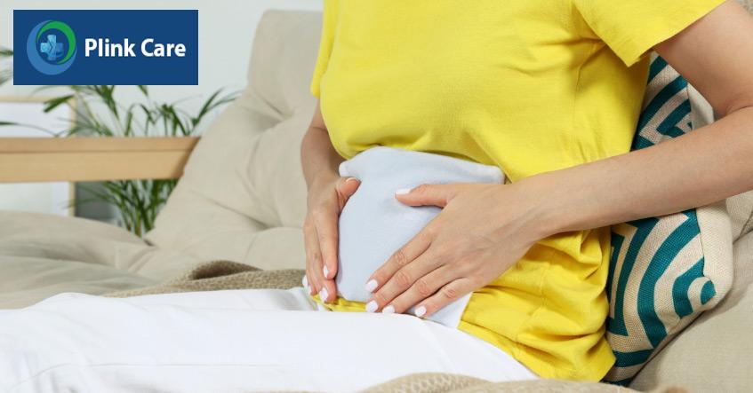 Tấm sưởi bụng có tác dụng giảm nhẹ các triệu chứng đau nhức, khó chịu