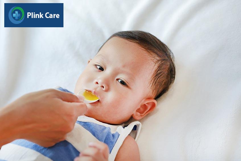 với lượng nước vừa đủ nhằm giúp trẻ dễ uống hết trong một lần