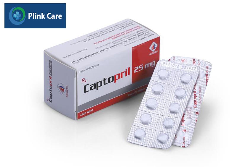 Captopril thuộc nhóm thuốc ức chế men chuyển có tác dụng điều trị tăng huyết áp từ nhẹ đến vừa