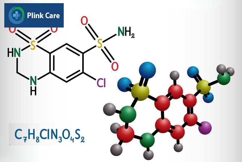 công thức hóa học của hydroclorothiazid