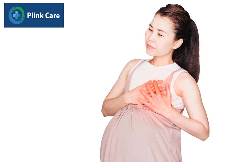 phụ nữ mang thai bị đau tim