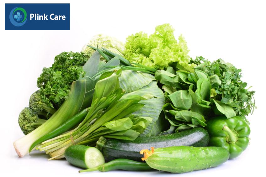 thực đơn cho người bệnh gout bao gồm rau xanh